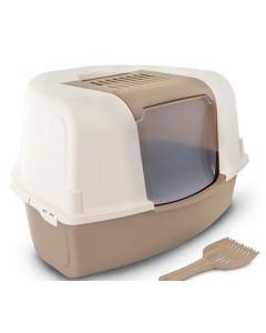 Bergamo - Litter Pan Ariel With Top Corner Mocaccino