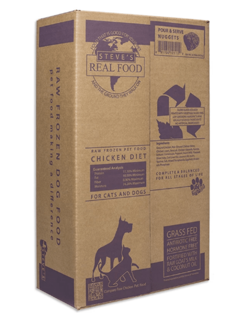 Steve's Real Food Raw Frozen Chicken Diet Food for Dogs & Cats