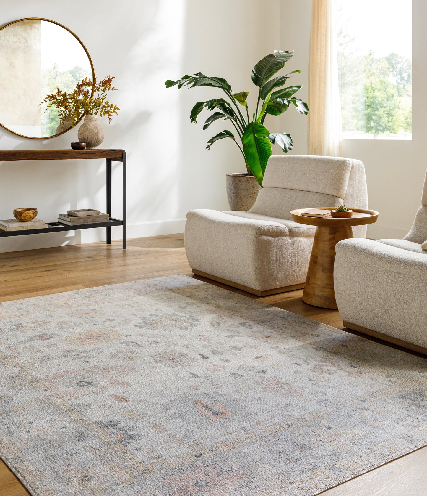 Marlon MLO-2305 Rug- Beige, Blue, Gray, Brown