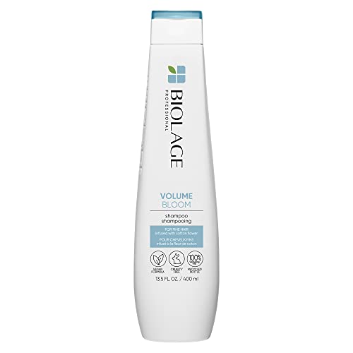 Biolage Volume Bloom Shampoo | Volumizing Shampoo | Lightweight Volume & Shine | For Fine Hair | Paraben & Silicone-Free | Vegan | Cruelty Free | Salon Shampoo | 13.5 Fl. Oz