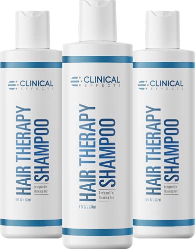 Clinical Effects Hair Therapy Shampoo �?Biotin Shampoo with Anagain and Baicapil - Supports Hair Growth for Women and Men - Made in the USA - 3 Bottles