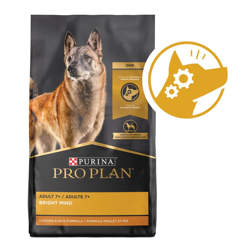 Purina Pro Plan Bright Mind Adult 7+ Chicken & Rice Formula Dry Dog Food