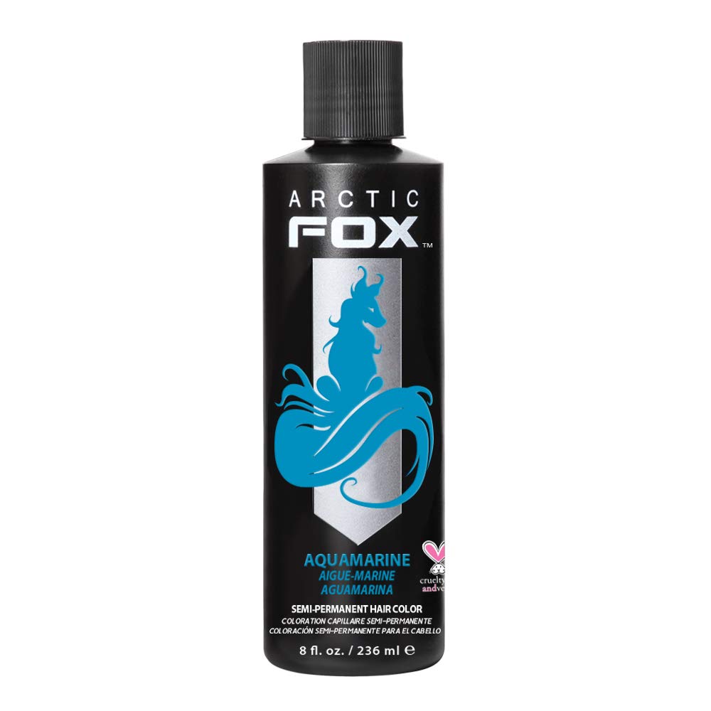 ARCTIC FOX Vegan and Cruelty-Free Semi-Permanent Hair Color Dye (8 Fl Oz, AQUAMARINE)