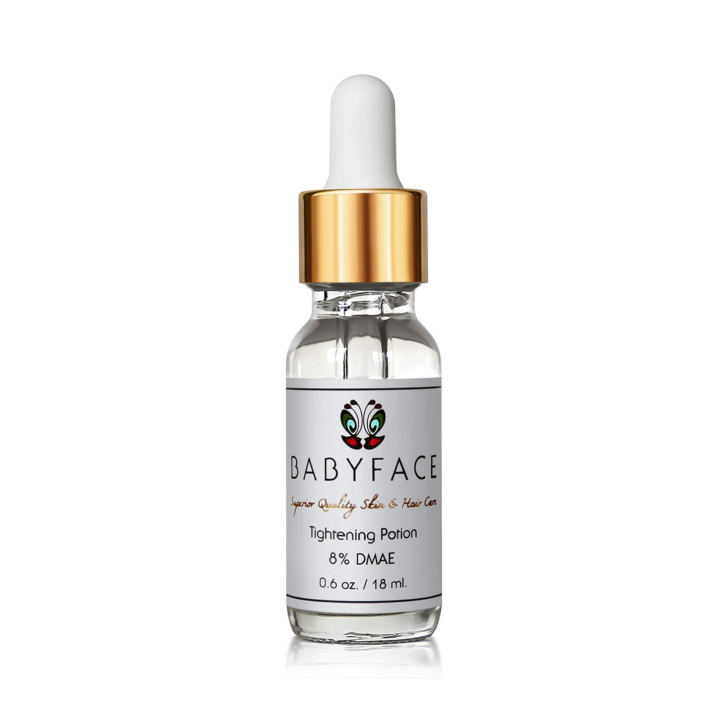 Babyface Instant Tightening Serum - Extra Strength 8% DMAE for Maximum Tightening, Pore Refining, Face Firming, Anti-Aging. Lifts, Smoothes, Resurfaces Dull Skin (0.6 oz)