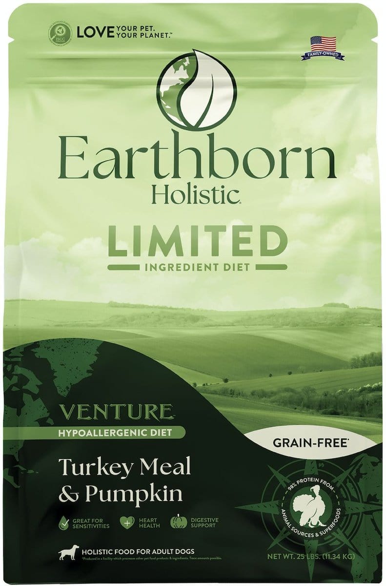 Earthborn Holistic Venture Grain Free Turkey Meal and Butternut Squash Dry Dog Food