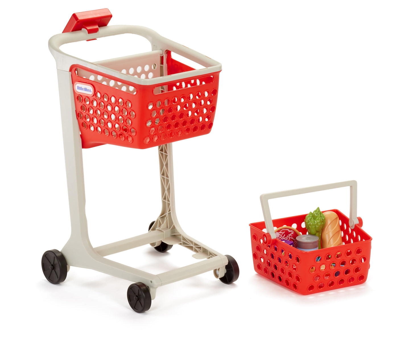 Shopping Cart Realistic Toy With Scanner Pretend Play Grocery Kids