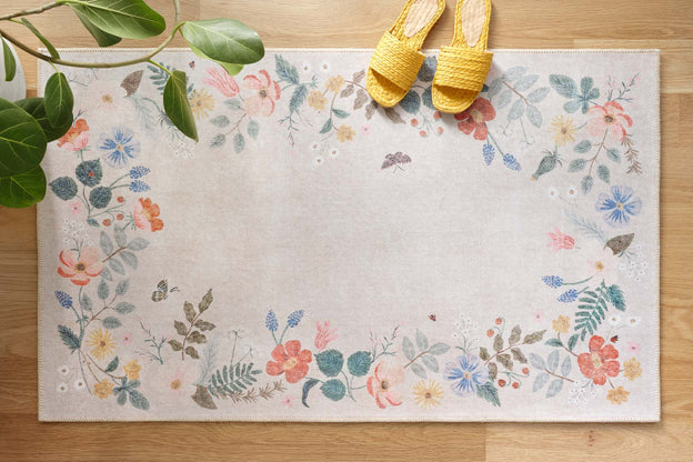 Rifle Paper Co x Loloi Atelier Rug - Strawberry Fields Cream