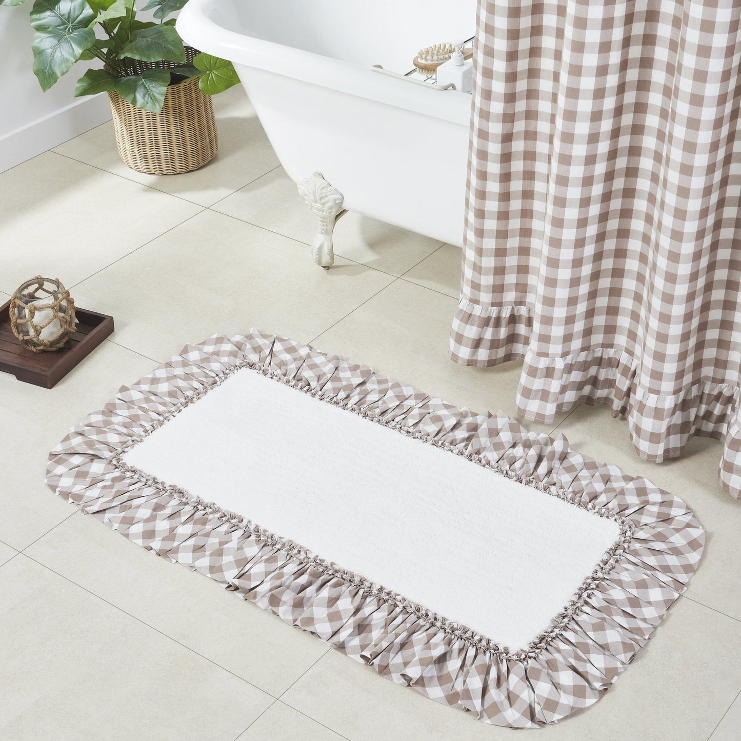 Annie Portabella Buffalo Check Bathmat 27x48"