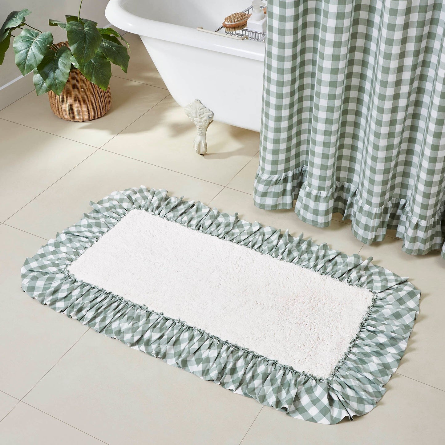 Annie Green Buffalo Check Bathmat 27x48"