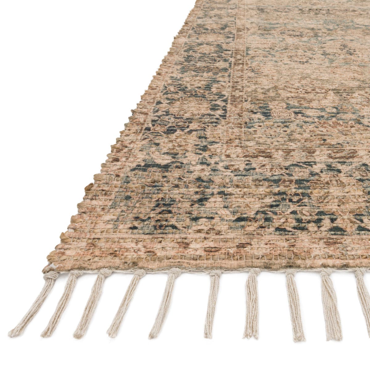 Cornelia Rug in Natural + Teal by Justina Blakeney® X Loloi