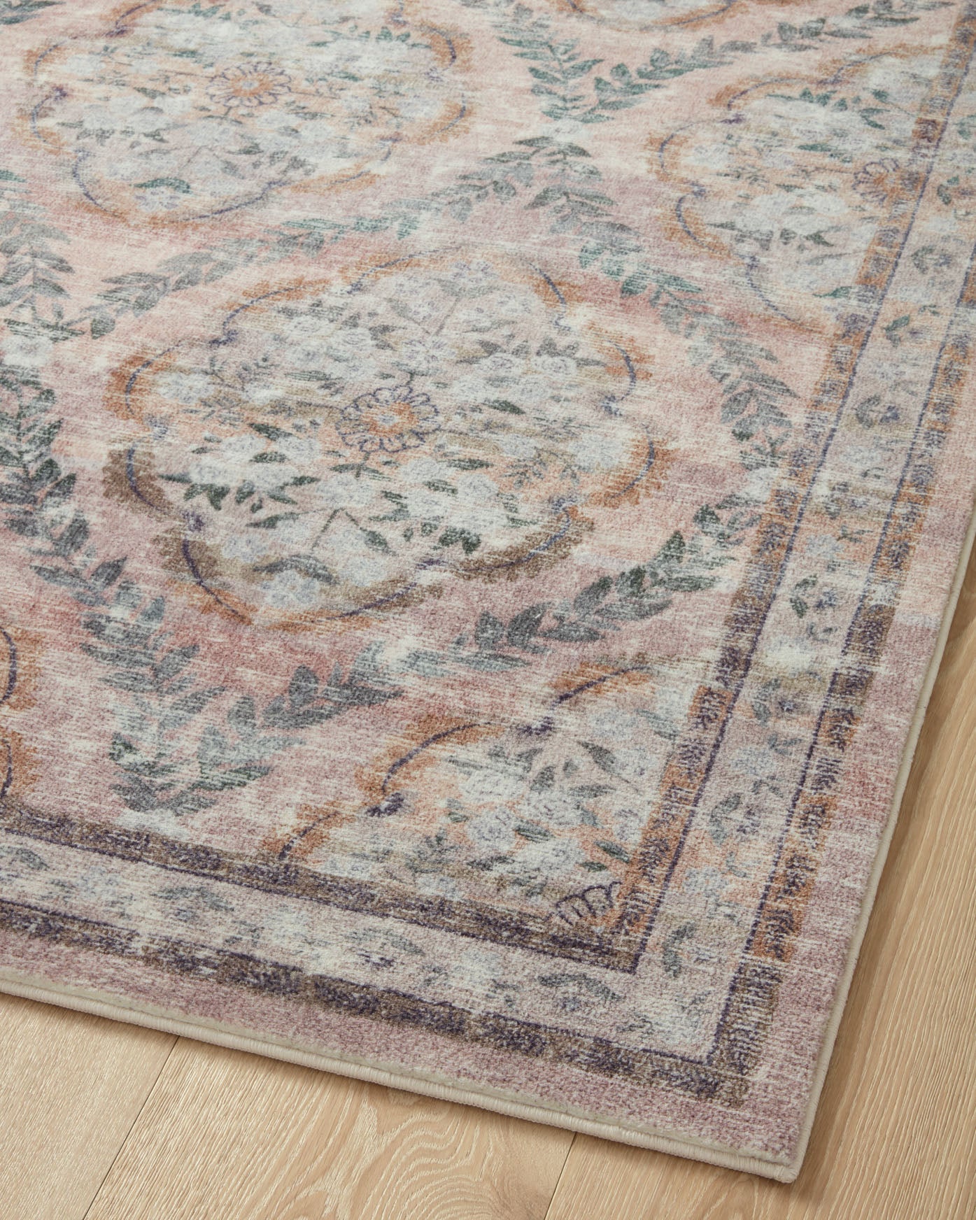 Rifle Paper Co x Loloi Courtyard Rug - Chateau Blush