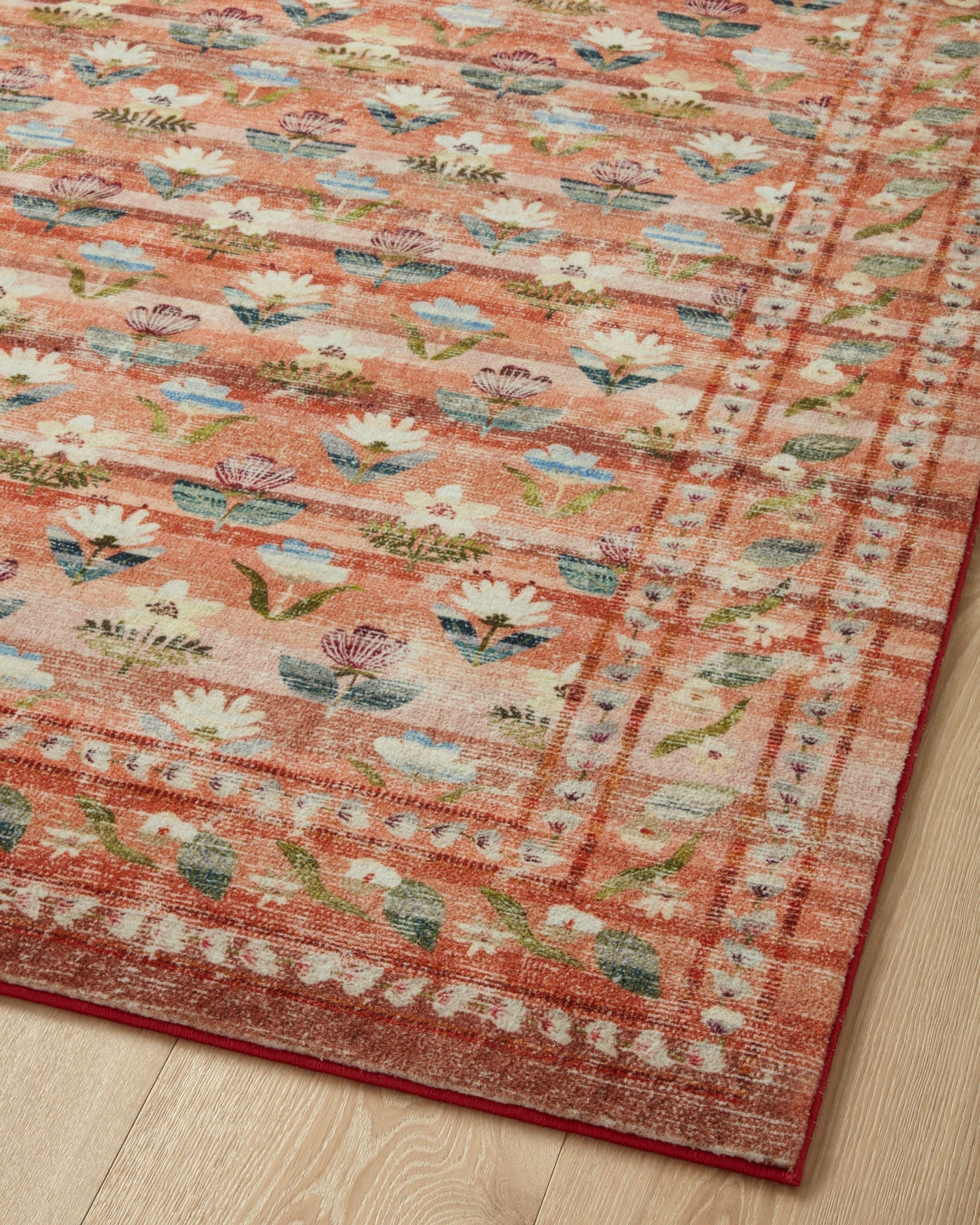 Rifle Paper Co x Loloi Courtyard Rug - Hadley Terracotta