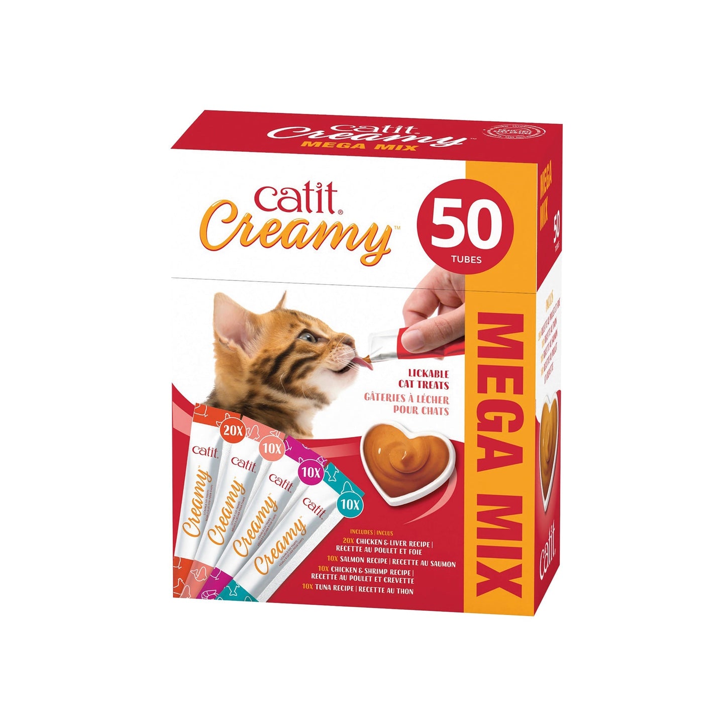 Catit Creamy Mega Packs - 50 x 15g tubes