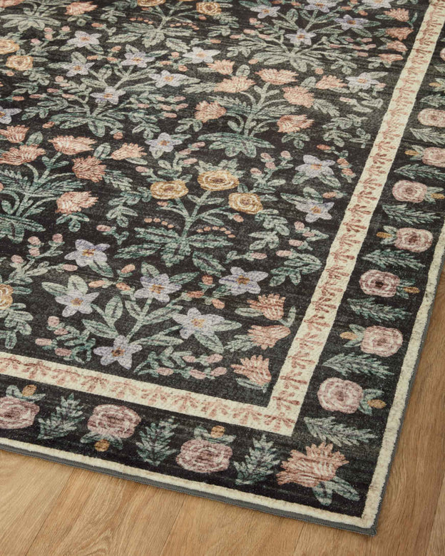 Rifle Paper Co x Loloi Eden Rug - Mughal Garden Black