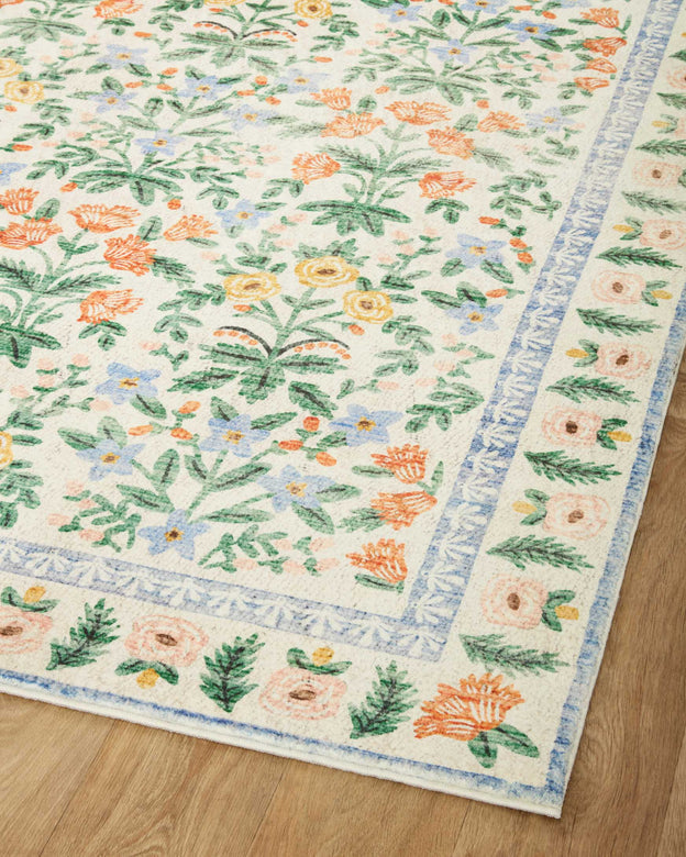 Rifle Paper Co x Loloi Eden Rug - Mughal Garden Cream
