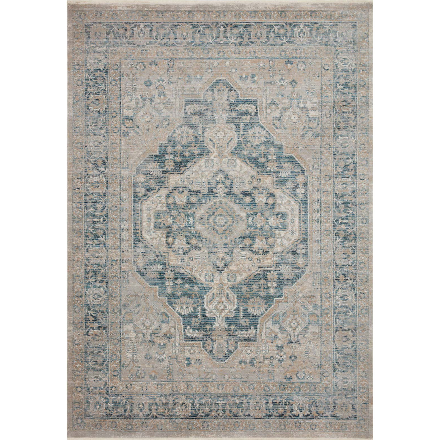 Elise Neutral Blue Rug