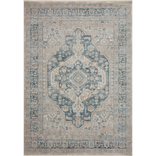 Elise Neutral Blue Rug