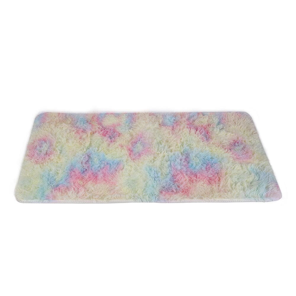 Anti-Skid Soft Fluffy Rainbow Rug Rugs Living and Home