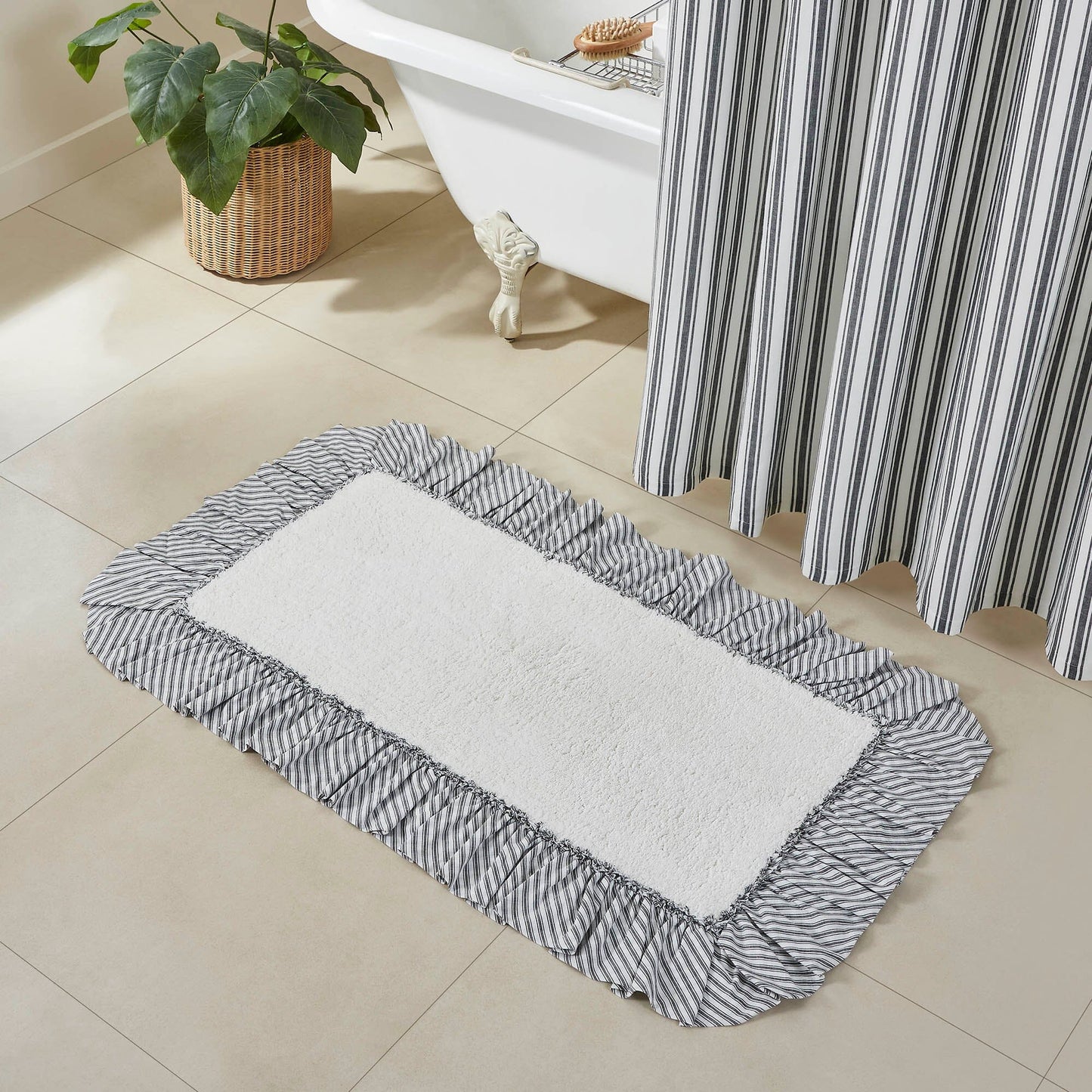 Sawyer Mill Black Bathmat 27x48"
