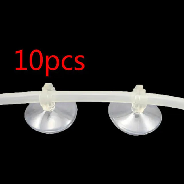 Silicone Aquarium Suction Cup Holders Transparent Clear 10 Piece