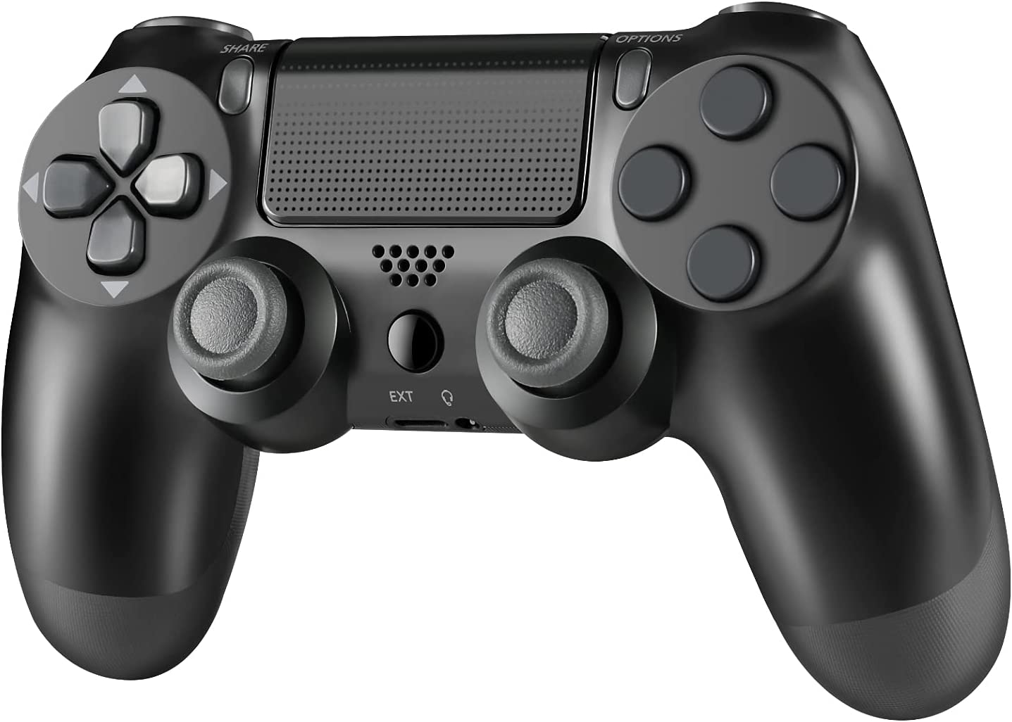 Black Wireless Controller Compatible With PS4, Game Controller Joystick Fits for Playstation 4 Control, With Stereo Head