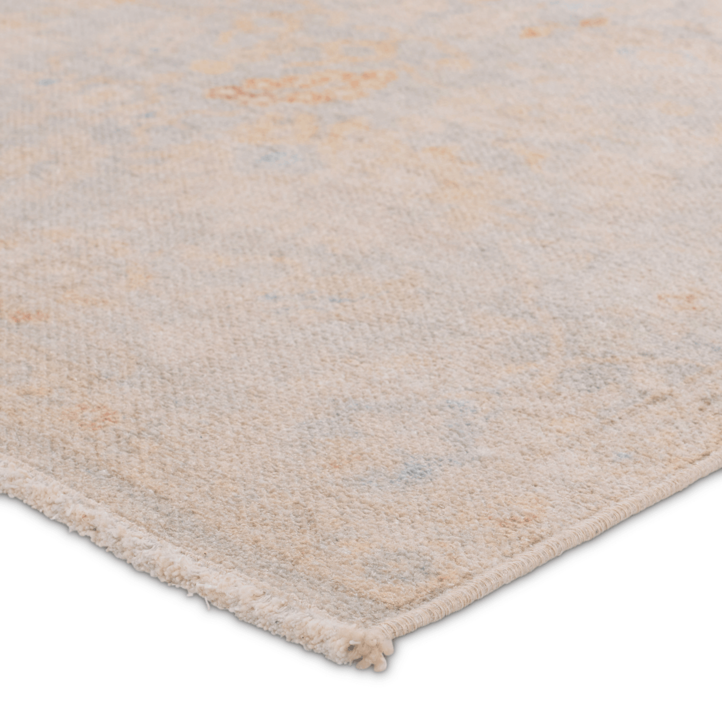 Boheme Light Blue & Orange Power Loomed Area Rug - Available in a Variety of Sizes