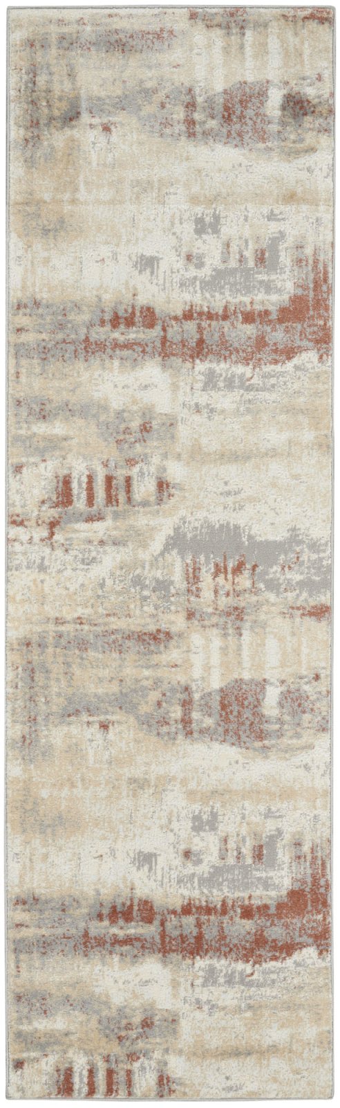 Calvin Klein Enchanting ECH02 Grey/Rust Runner Rug