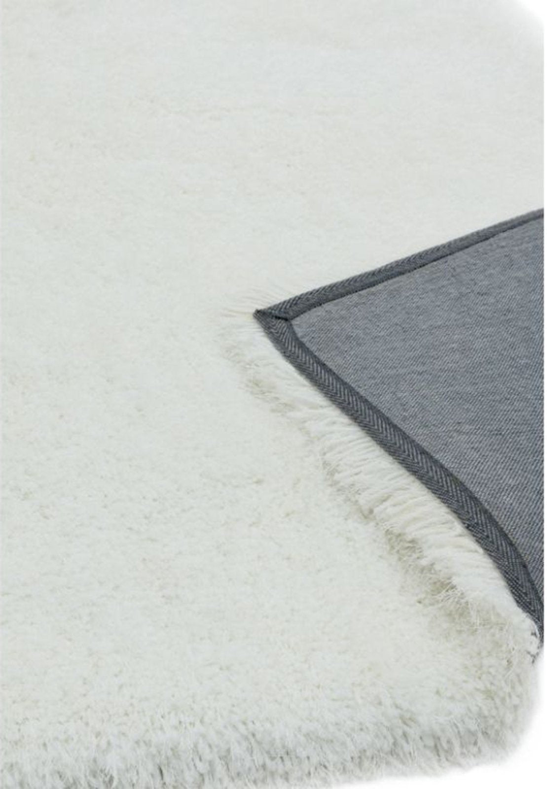 Cascade Powder White Shaggy Rug