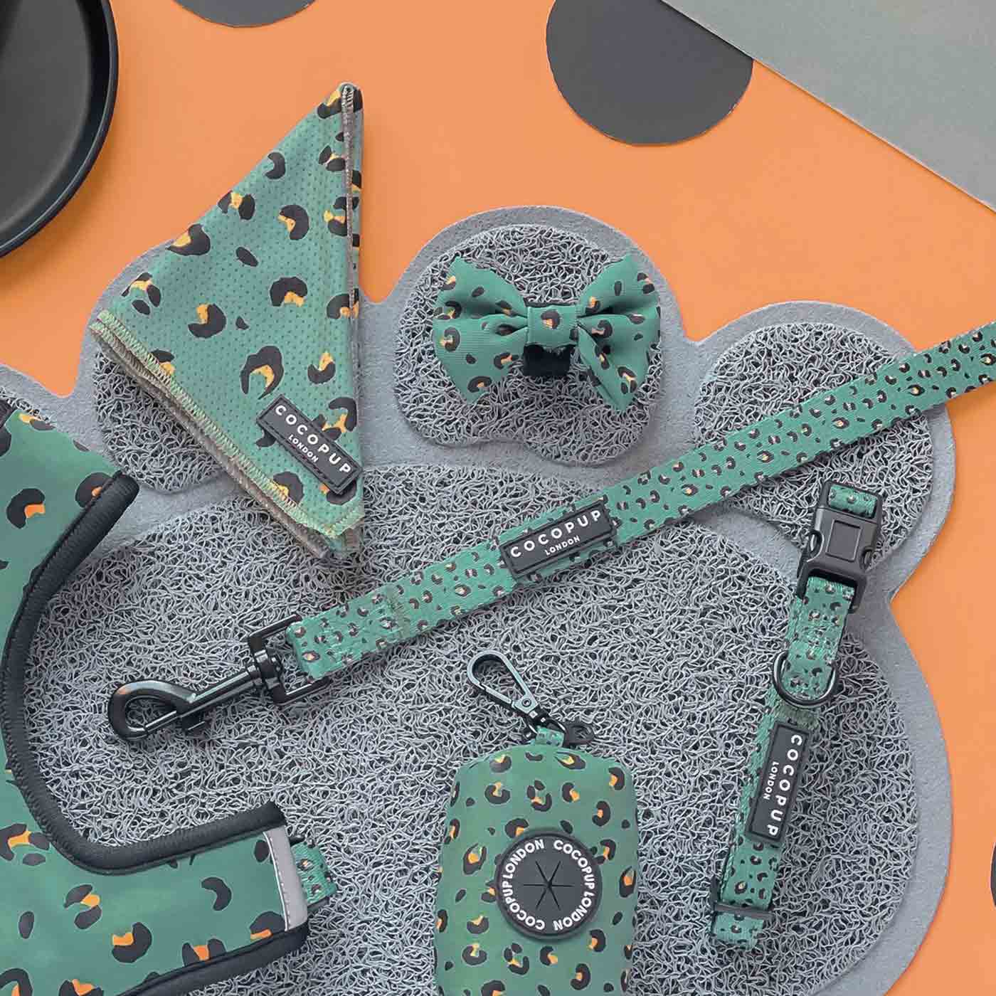 Cocopup London Khaki Leopard Lead