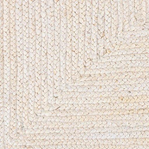 Cream Braided Jute Rug, Available in a Variety of Sizes