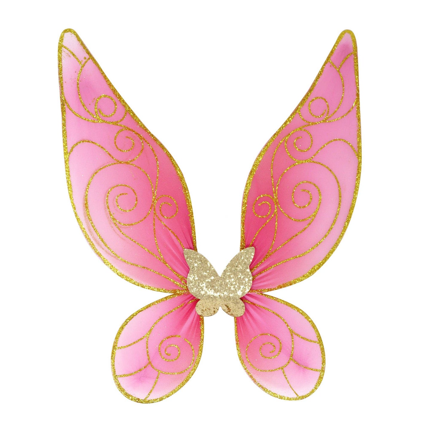 Butterfly Ballet Pink & Gold Sparkle Wire Wings | Pack of 2