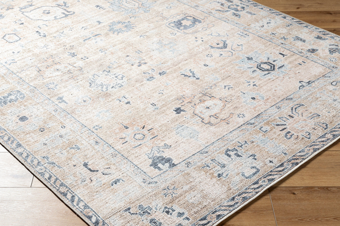 Marlon MLO-2306 Rug- Beige, Blue