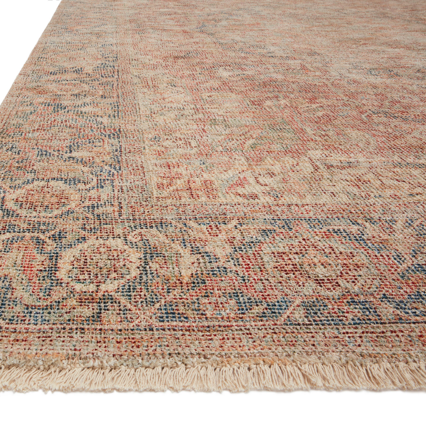 Priya Brick / Navy Area Rug