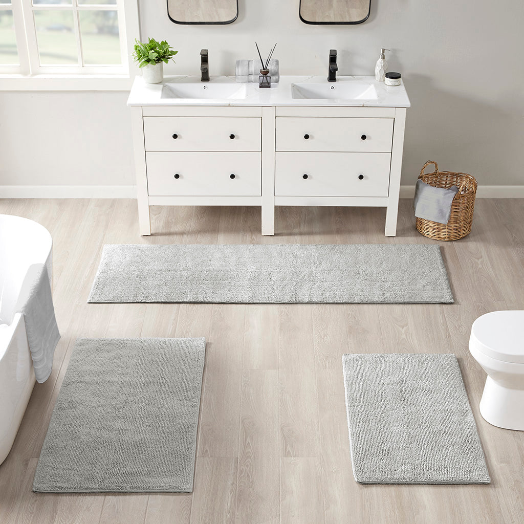 Rectangular Reversible Bath Rug (3 Colors, 3 Sizes)