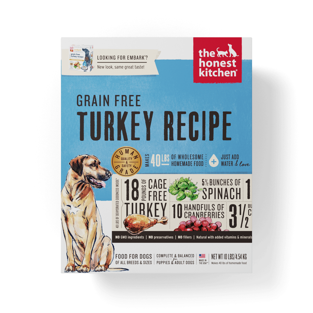 The Honest Kitchen Grain Free Turkey Recipe Dehydrated Dog Food