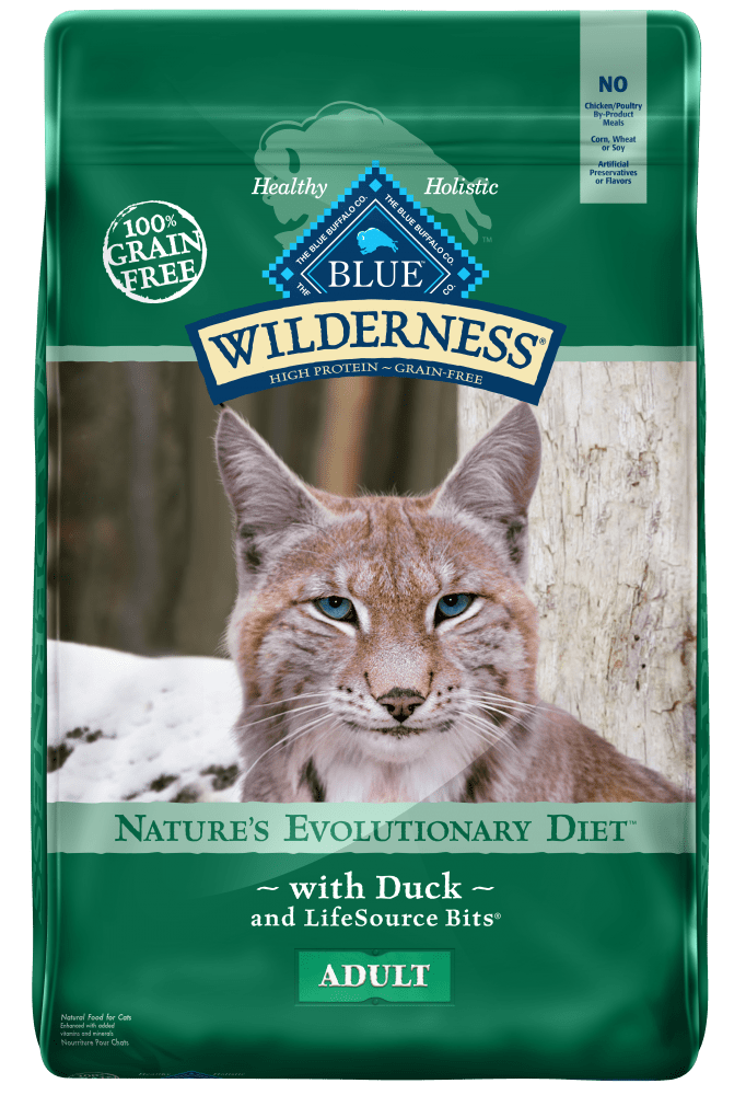 Blue Buffalo Wilderness Grain Free Natural Duck High Protein Recipe Dry Cat Food