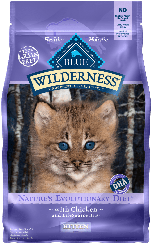 Blue Buffalo Wilderness Grain Free Chicken High Protein Recipe Dry Kitten Food