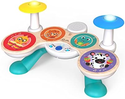 Baby Einstein Together in Tune Drums Safe Wireless Wooden Musical Toddler Toy, Magic Touch Collection, Age 12 Months+