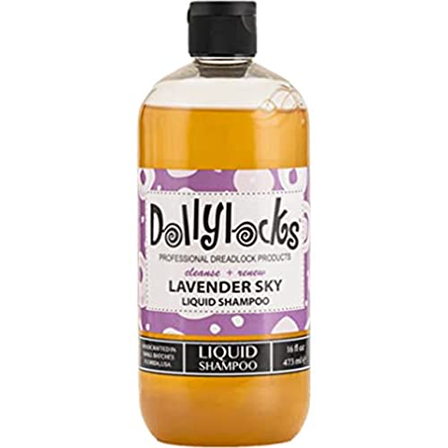 Clarifying Shampoo for Build Up - Detox Shampoo for Men and Women - Dreadlock Shampoo with Jojoba Oil & Rosemary Oil for Hair Growth - Anti Residue Shampoo for All Hair Types - Lavender Sky 16oz