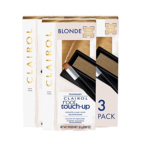 Clairol Root Touch-Up Temporary Concealing Powder, Blonde Hair Color, Pack of 3