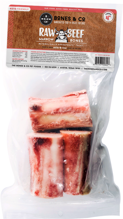 Bones & Co. Frozen 4 in. Beef Bones 3 pk Dog Treats