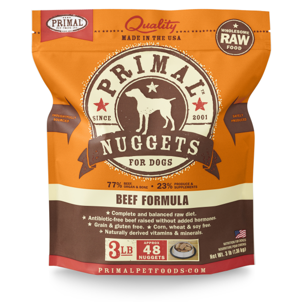 Primal Dog Formula Nuggets 3lbs