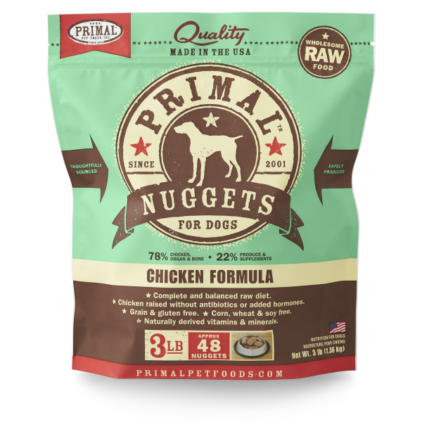 Primal Dog Formula Nuggets 3lbs