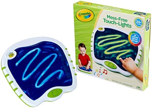 Crayola Toddler Touch Lights, Musical Doodle & Sensory Board, Sensory Toys for Toddlers, Mess Free Finger Painting, Toddler Gift