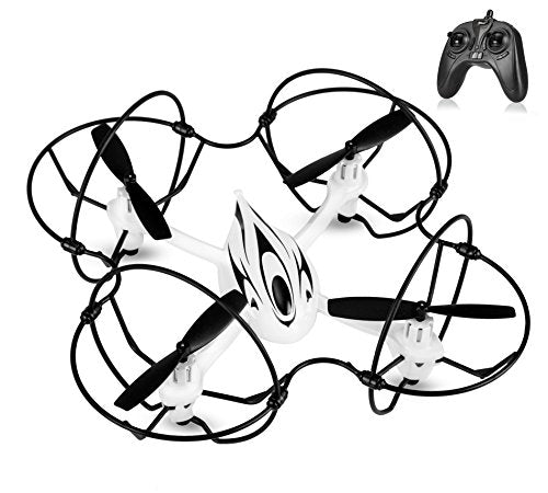 Top Race Drone for kids, Ultra Stable Dragon Drone with 6 Axis Gyro, 2.4Ghz, with Full Protective Circle. (TR-D4) 2 AAA Batteries (not included) Ages 8+