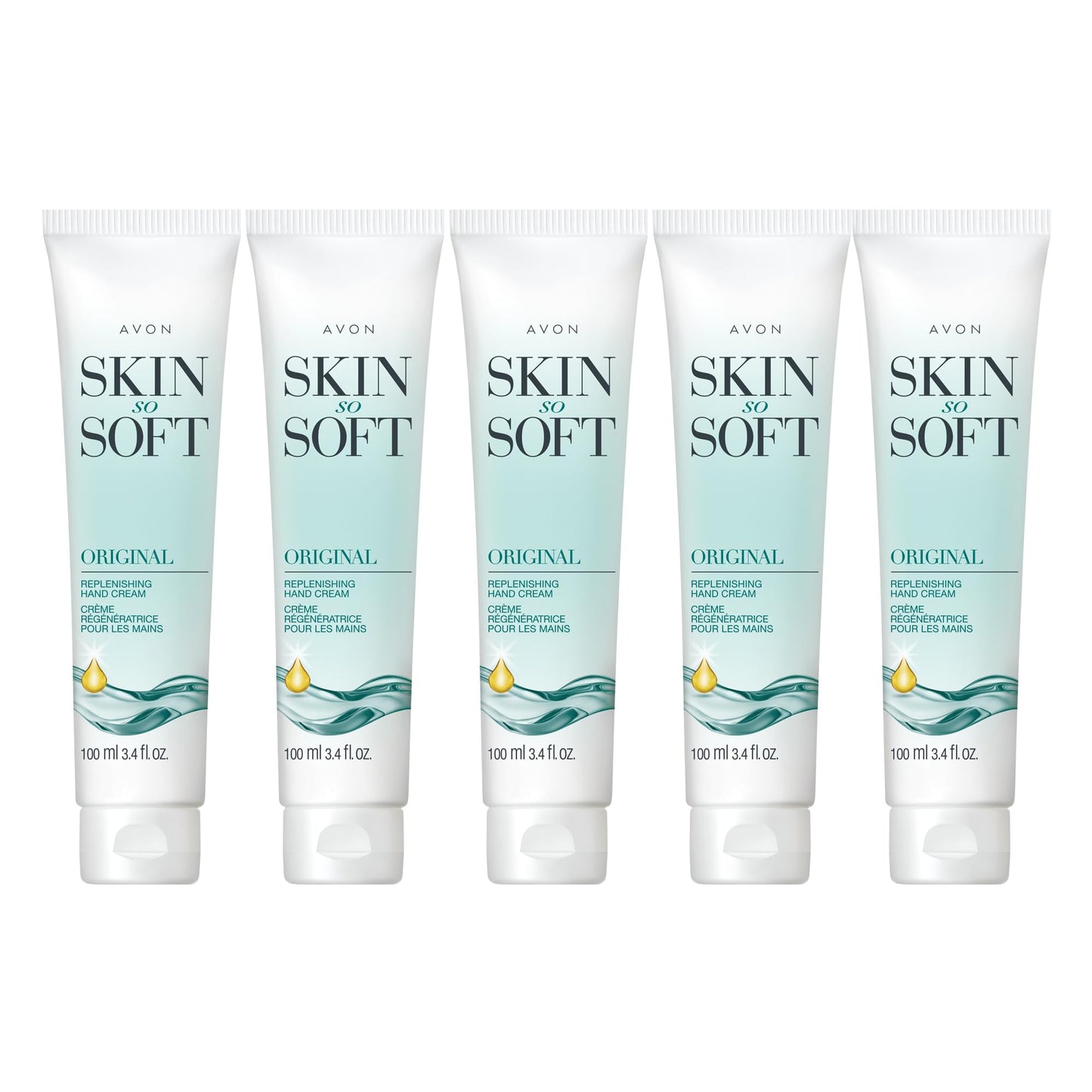 Avon Skin So Soft Original Replenishing Hand Cream - 5 Pack
