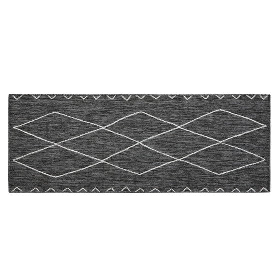 Brink Indoor/Outdoor Area Rug/ Grey and White