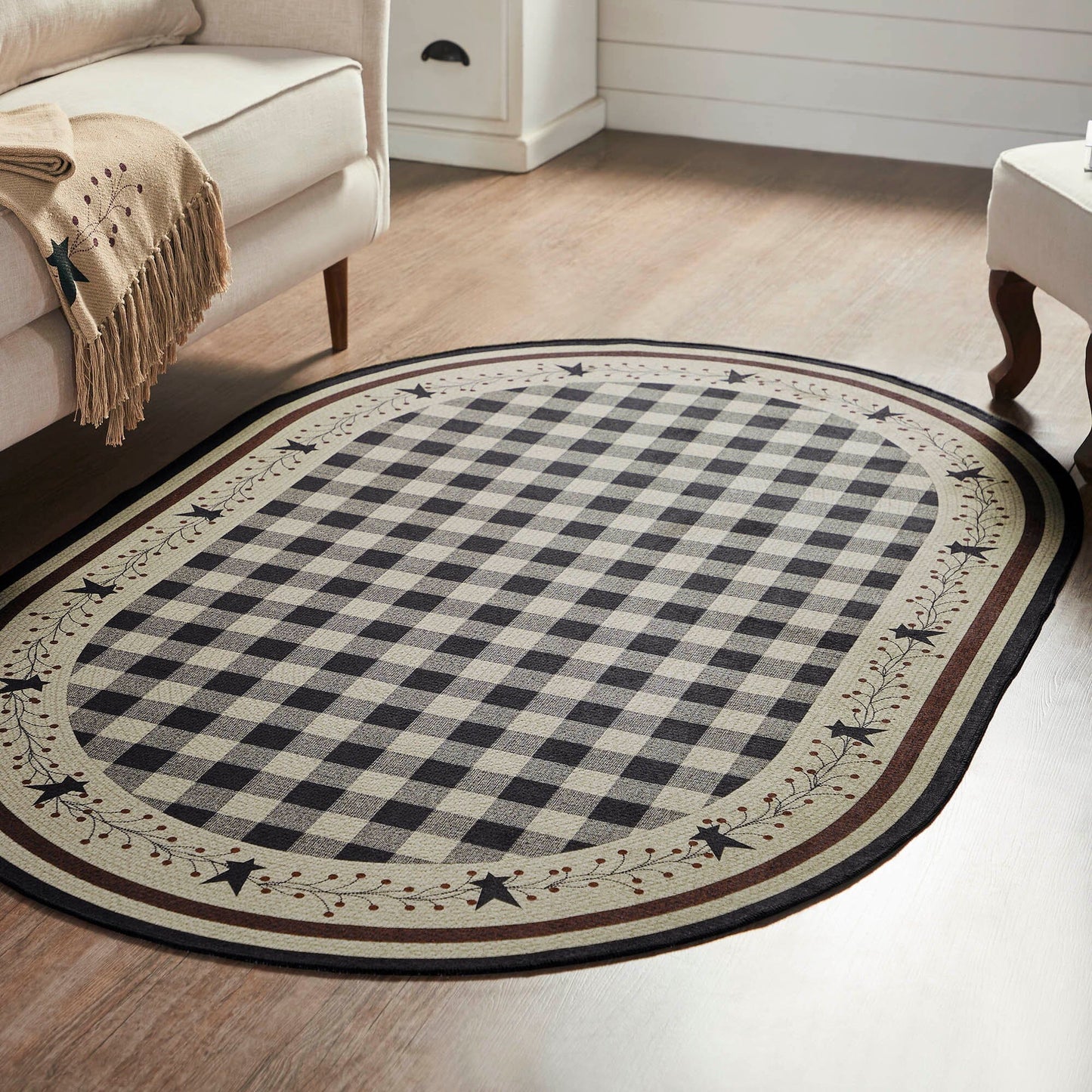 Pip Vinestar Indoor/Outdoor Oval Rug 4x6'