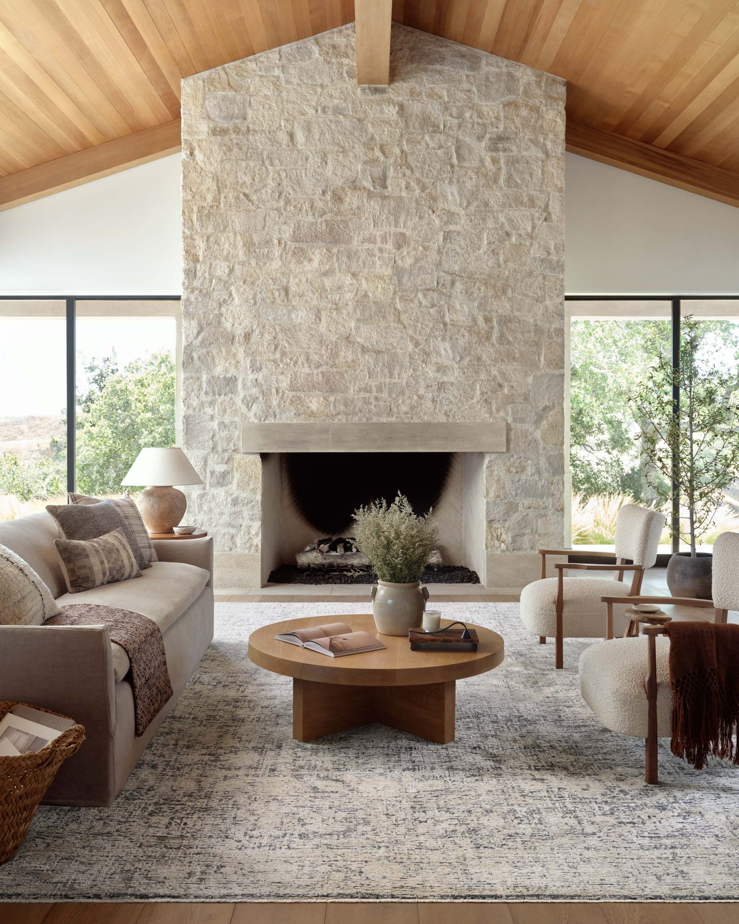 Amber Lewis x Loloi Alie Rug - Charcoal Beige