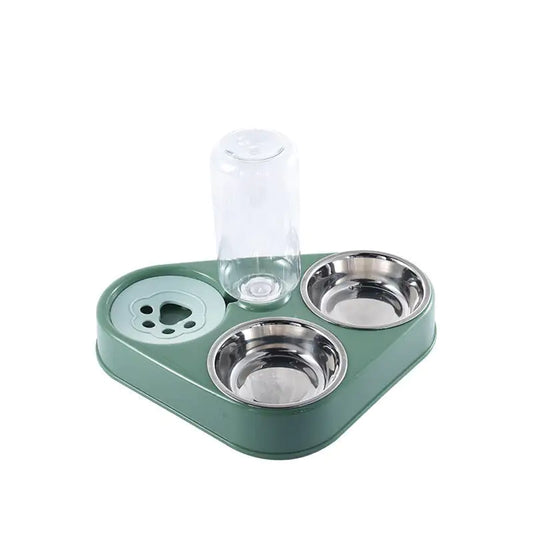 Cat food dispenser Green
